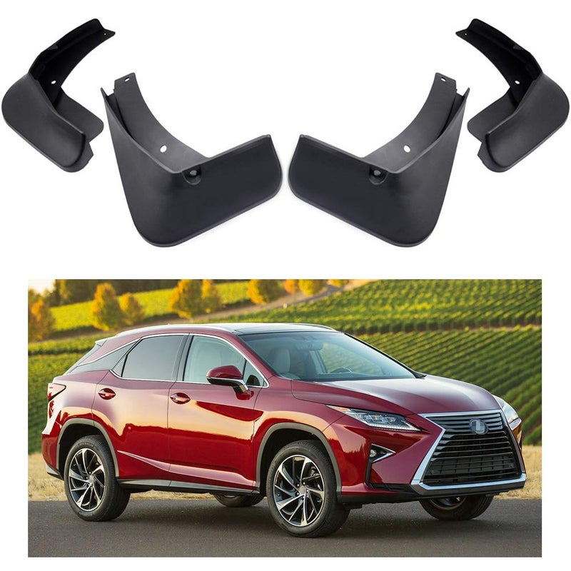 MOERTIFEI Car Mudguard Fender Mud Flaps Splash Guards Compatible with 2016-2019 Lexus RX 350 / 350L / 450h / 450hL / 200t - Image 1